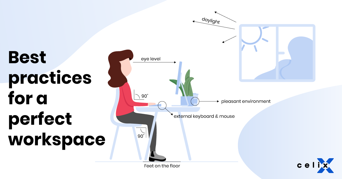 infographic for best practice in homeoffice